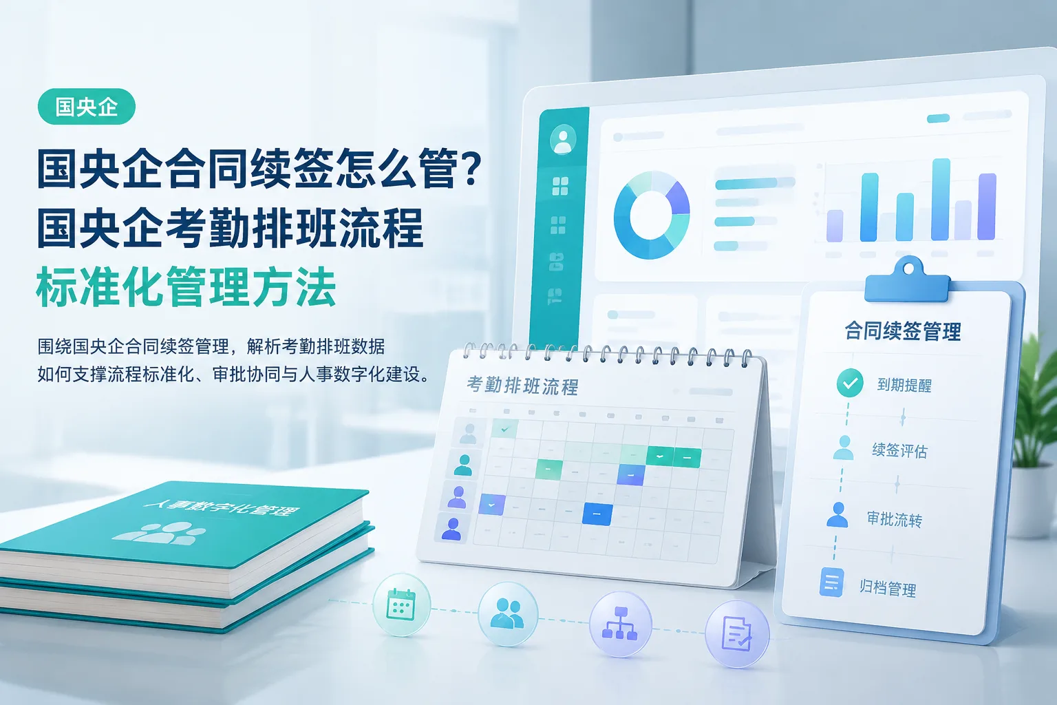 国央企合同续签怎么管？国央企考勤排班流程标准化管理方法文章封面