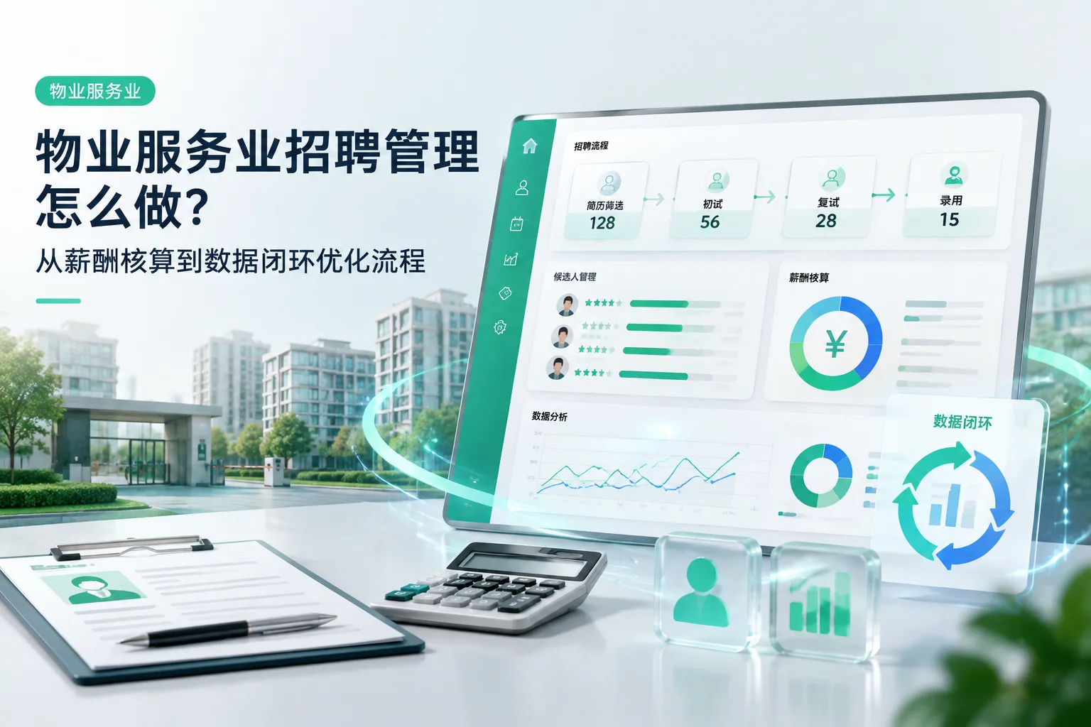 物业服务业招聘管理怎么做？从薪酬核算到数据闭环优化流程文章封面