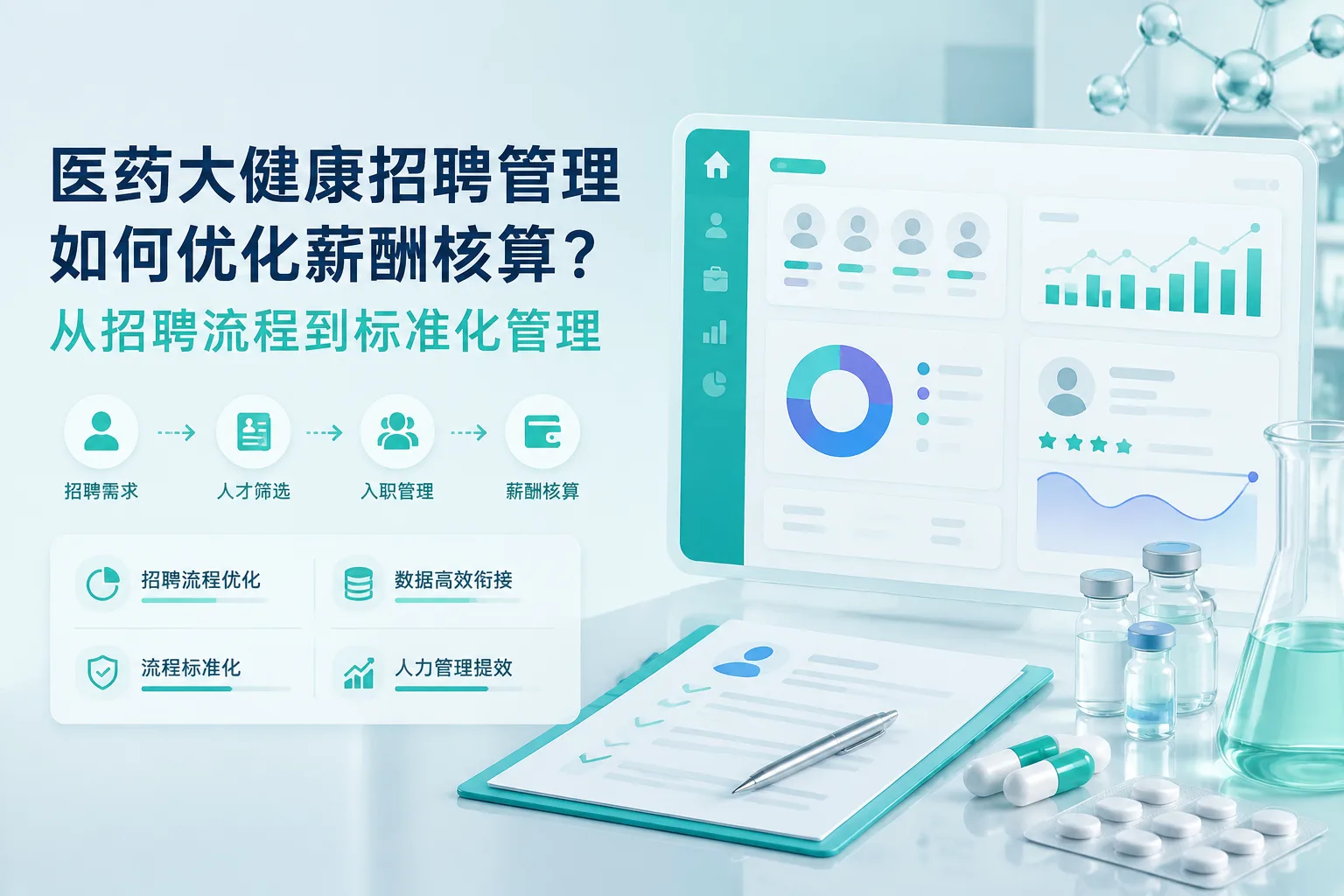 医药大健康招聘管理如何优化薪酬核算？从招聘流程到标准化管理文章封面