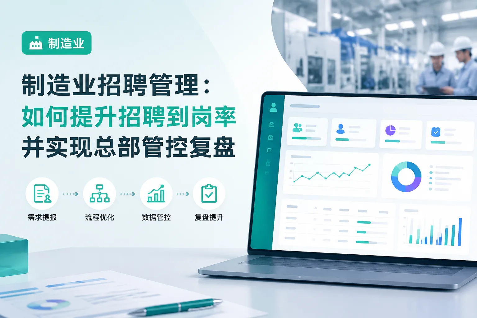 制造业招聘管理：如何提升招聘到岗率并实现总部管控复盘文章封面