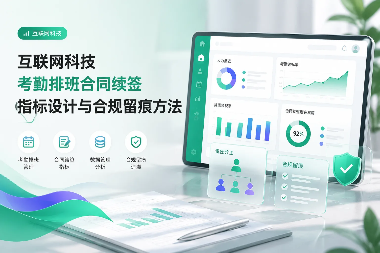 互联网科技考勤排班合同续签指标设计与合规留痕方法文章封面