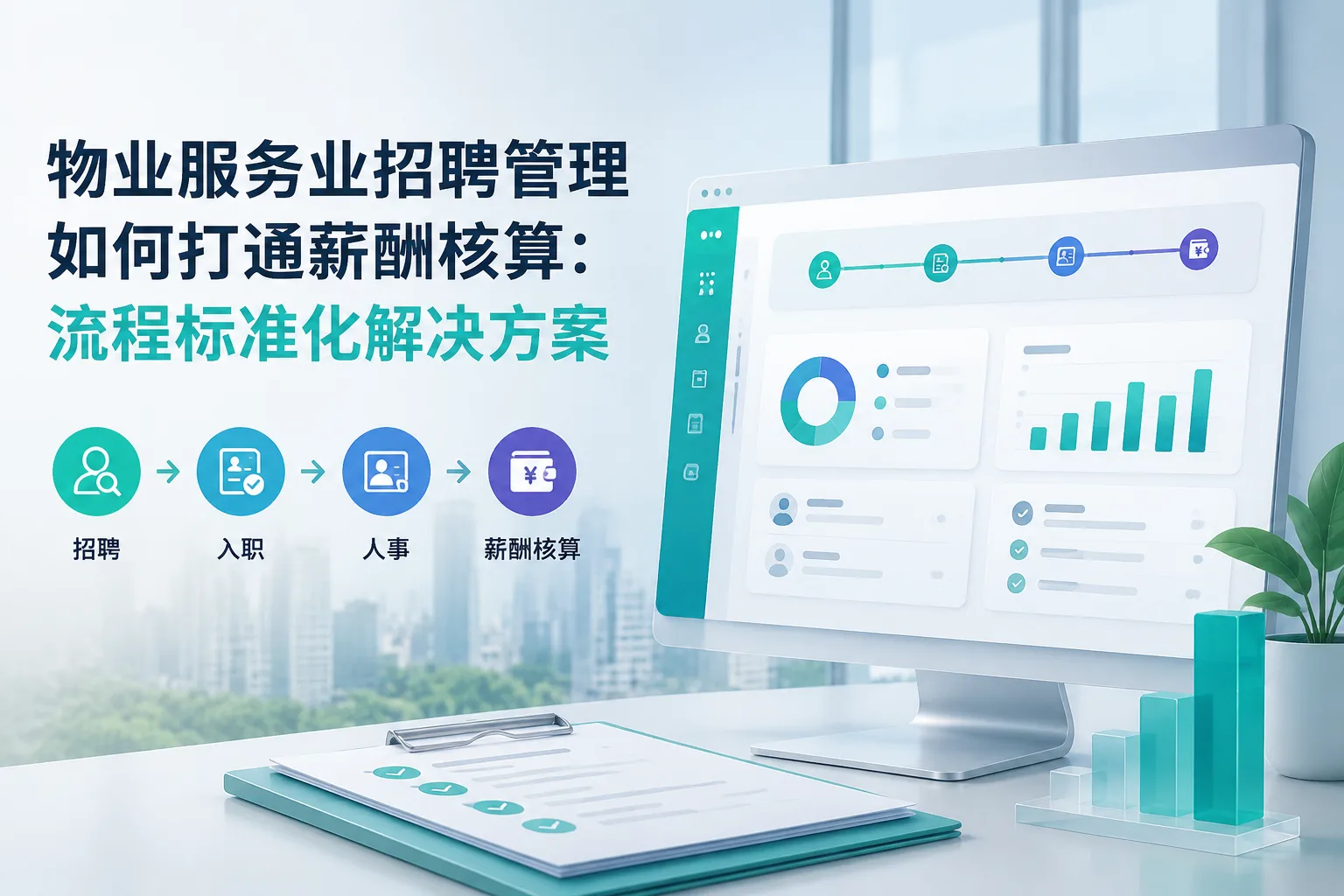 物业服务业招聘管理如何打通薪酬核算：流程标准化解决方案文章封面