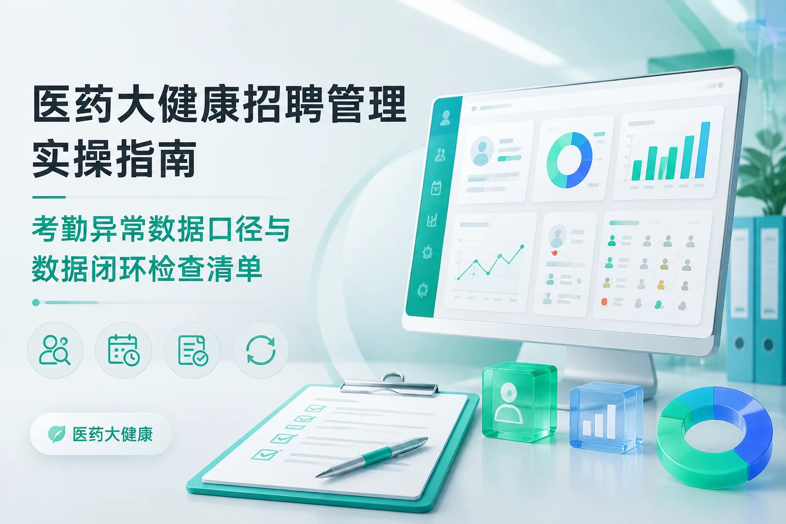 医药大健康招聘管理实操指南：考勤异常数据口径与数据闭环检查清单文章封面