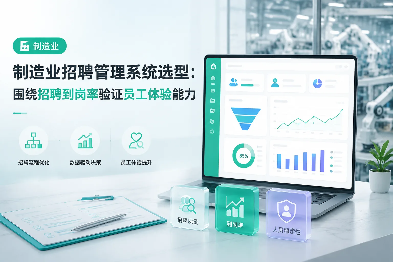 制造业招聘管理系统选型：围绕招聘到岗率验证员工体验能力文章封面
