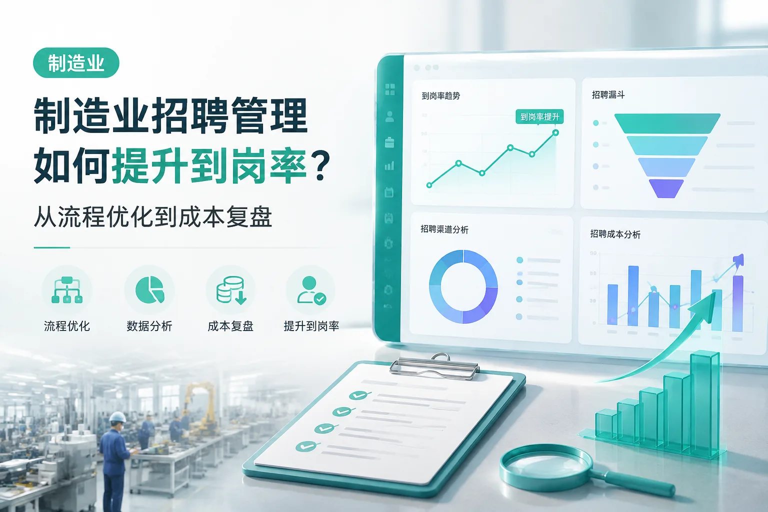 制造业招聘管理如何提升到岗率？从流程优化到成本复盘文章封面