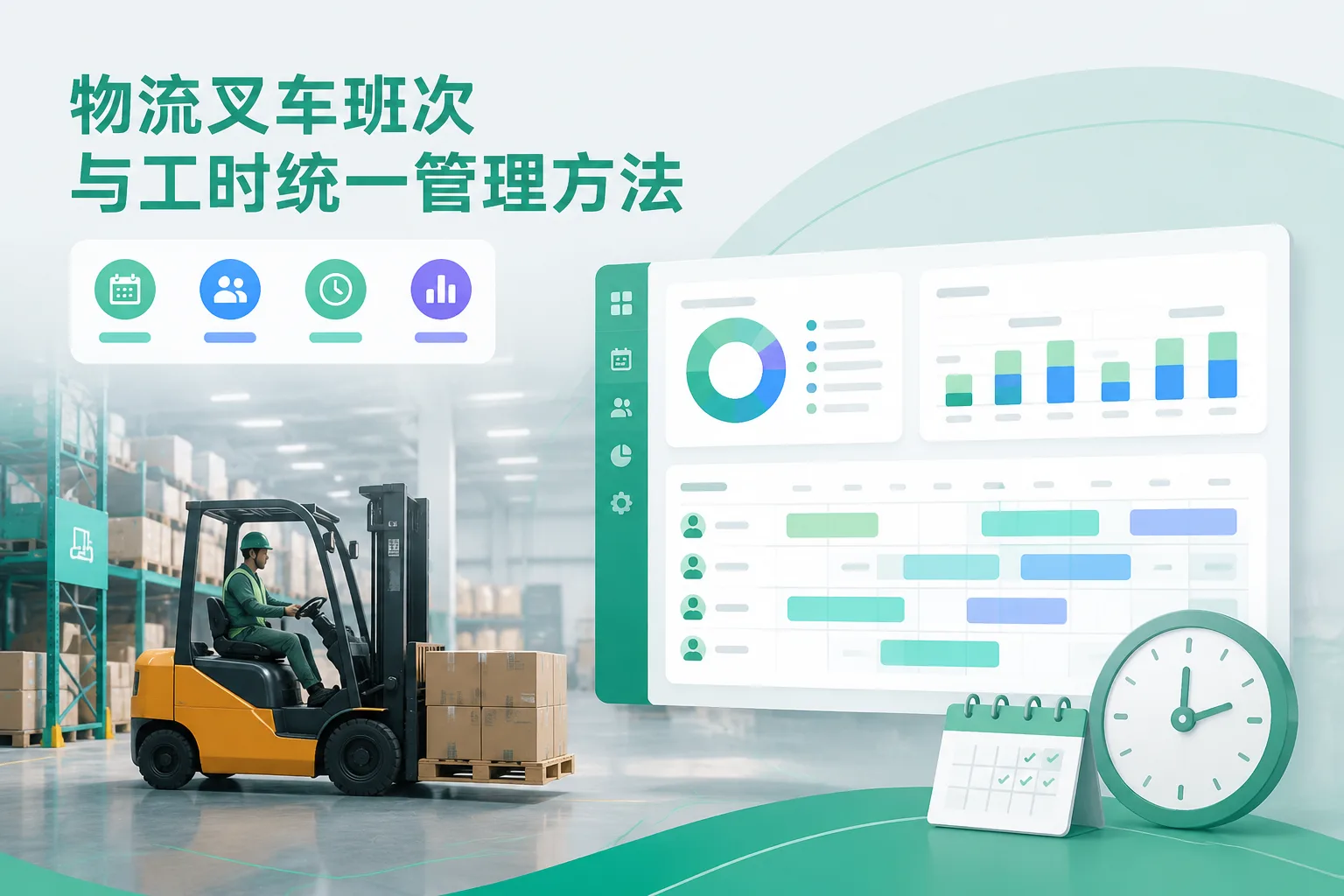 物流叉车班次与工时统一管理方法文章封面