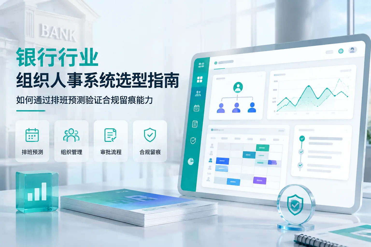 银行行业组织人事系统选型指南：如何通过排班预测验证合规留痕能力文章封面