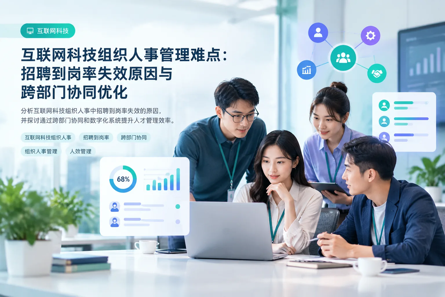 互联网科技组织人事管理难点：招聘到岗率失效原因与跨部门协同优化文章封面