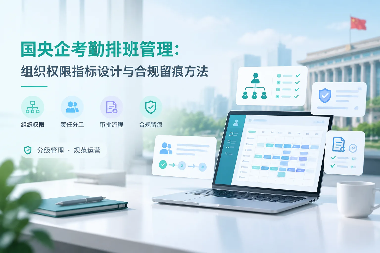 国央企考勤排班管理：组织权限指标设计与合规留痕方法文章封面
