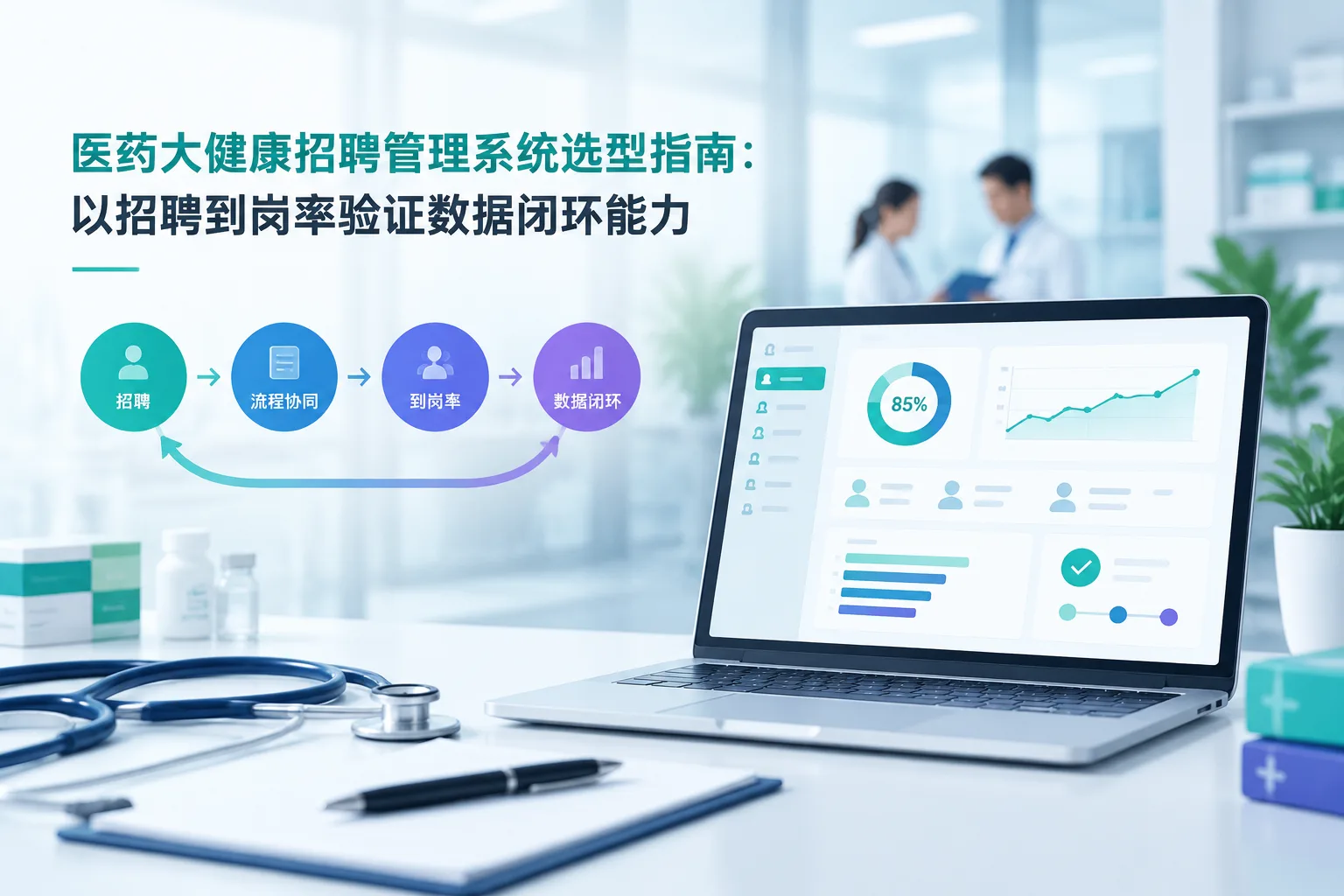 医药大健康招聘管理系统选型指南：以招聘到岗率验证数据闭环能力文章封面