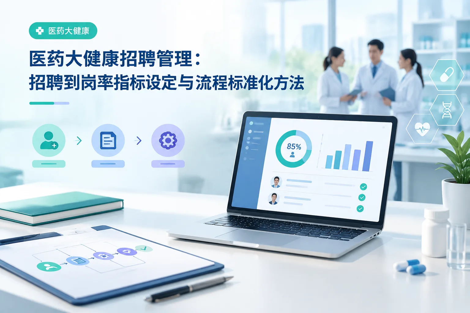 医药大健康招聘管理：招聘到岗率指标设定与流程标准化方法文章封面
