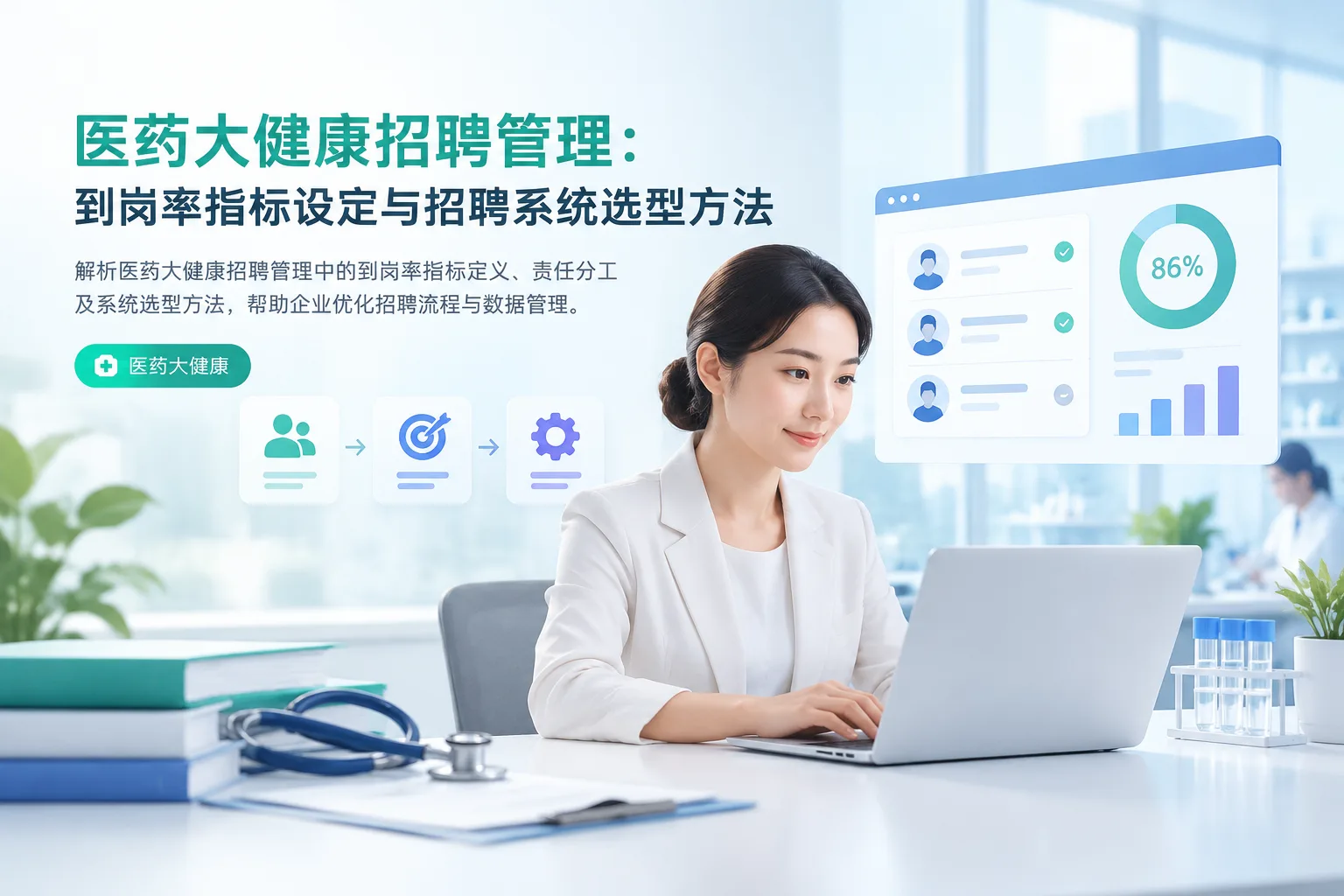 医药大健康招聘管理：到岗率指标设定与招聘系统选型方法文章封面