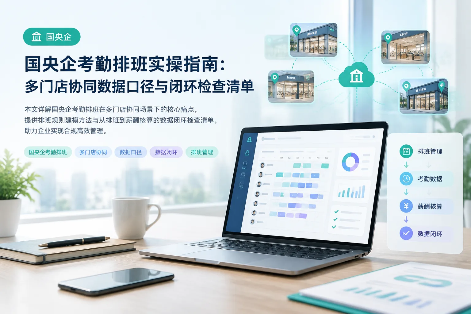 国央企考勤排班实操指南：多门店协同数据口径与闭环检查清单文章封面