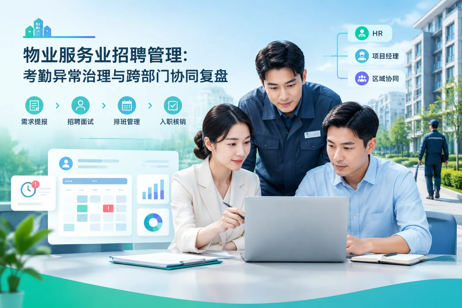 物业服务业招聘管理：考勤异常治理与跨部门协同复盘文章封面